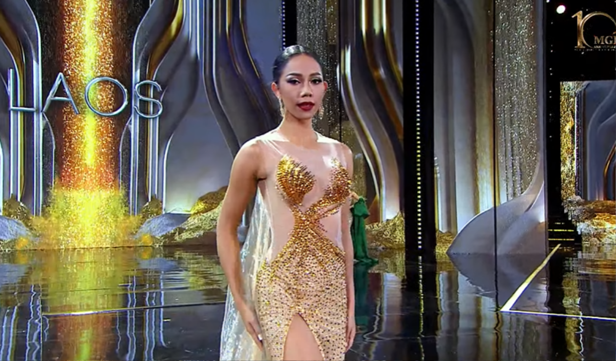 Đại diện Lào vô tư hớ hênh trên sân khấu Miss Grand: Mất điểm trong mắt ông Nawat chắc out-top Ảnh 4