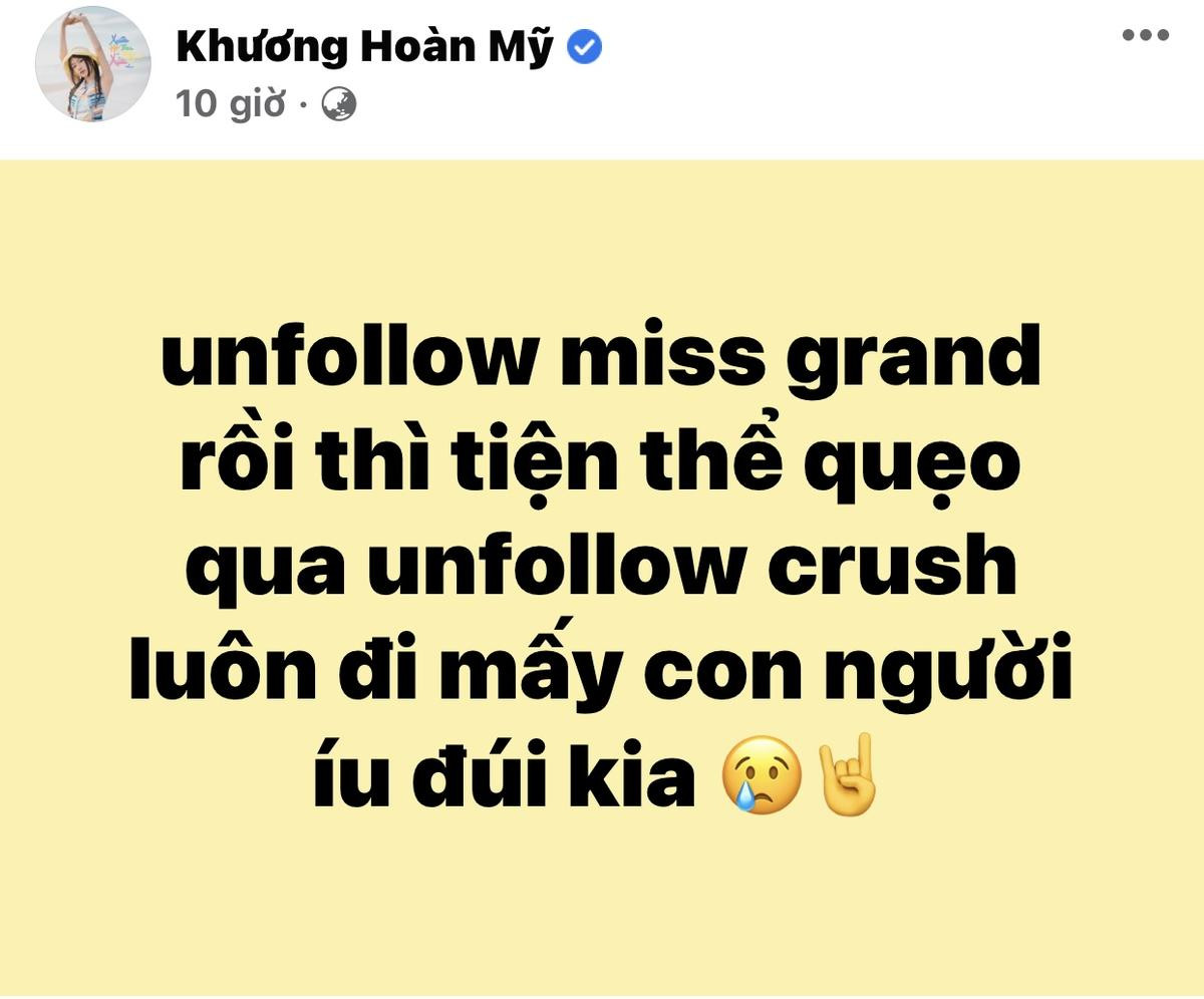 Fanpage MGI 2022 mất lượng theo dõi khi Thiên Ân out top, một nữ ca sĩ kêu gọi fan tiện 'unfollow crush' Ảnh 3