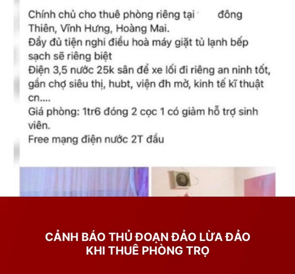 Nhóm sinh viên đi thuê phòng trọ liền mất gần 100 triệu đồng, công an cảnh báo người dân cảnh giác Ảnh 1