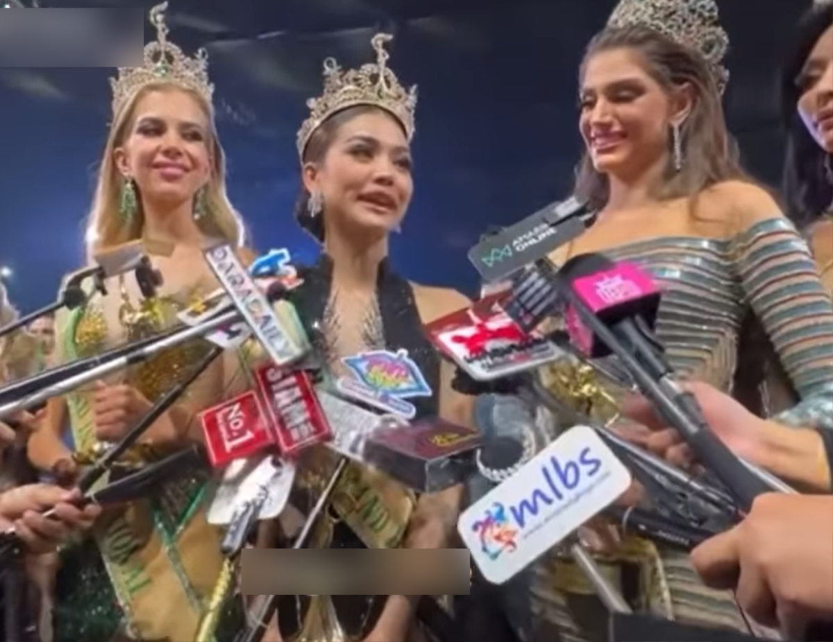 'Buồn' của Tân Miss Grand International: Đăng quang nhưng phóng viên đều hướng về Á hậu Engfa Ảnh 3