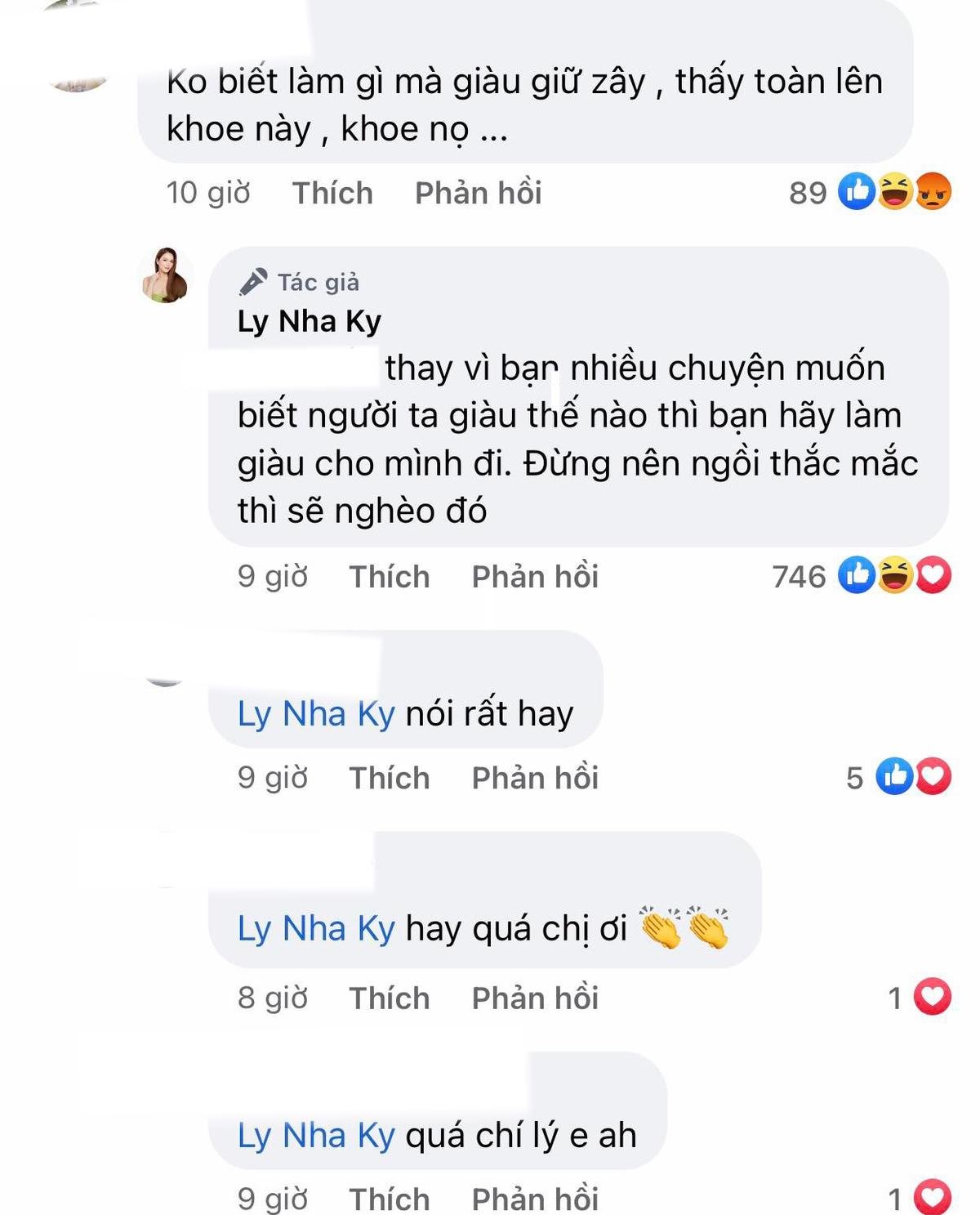 Bị hỏi làm gì mà giàu, Lý Nhã Kỳ đáp trả khiến anti-fan 'cứng họng' Ảnh 4