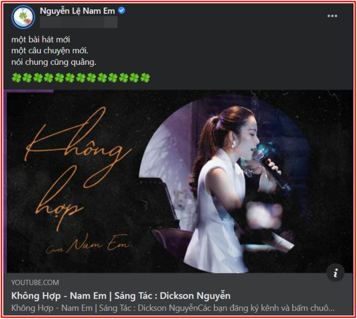 Nức nở hát ca khúc mới, Nam Em đang kể chuyện tình của mình? Ảnh 2