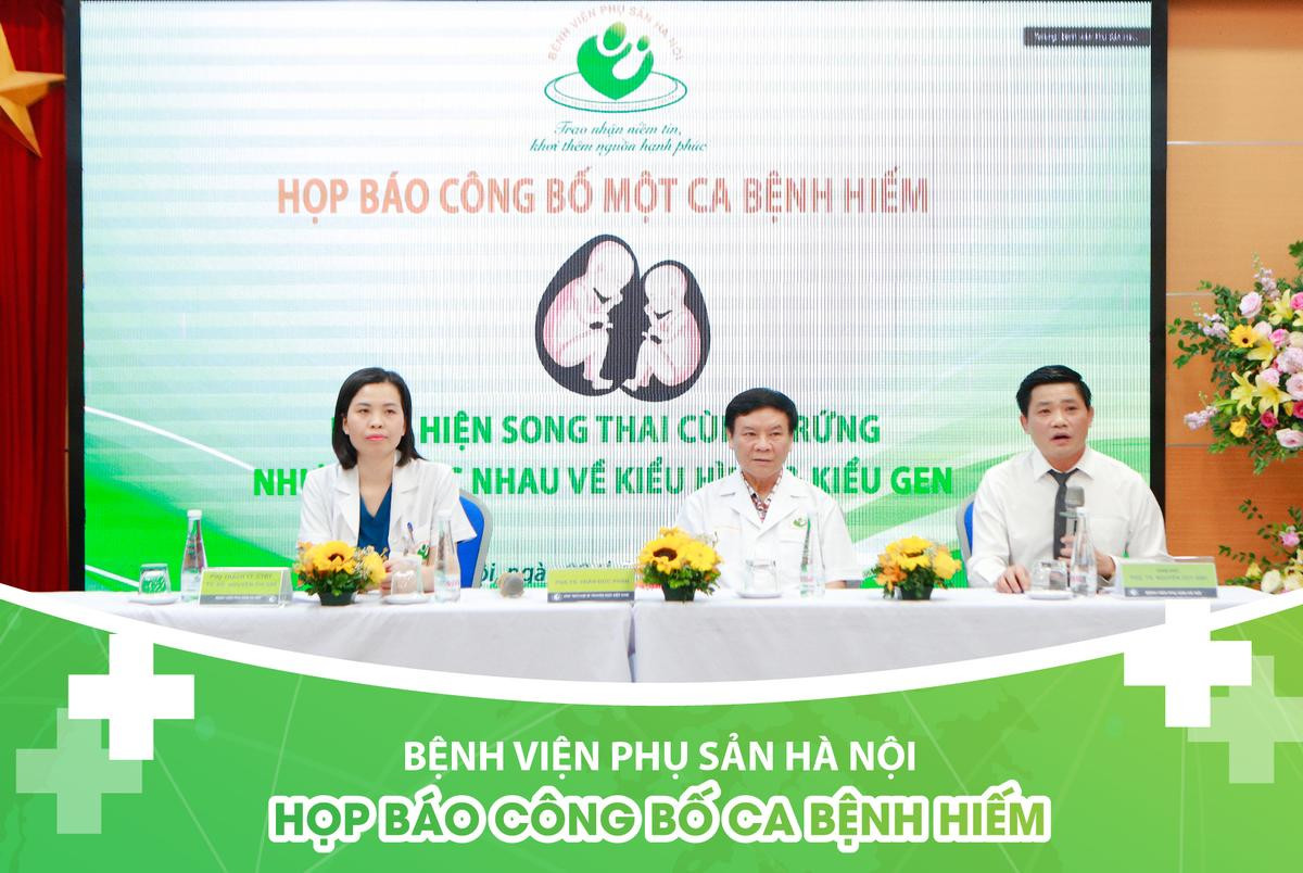 Vừa phát hiện song thai cùng trứng, khác giới tính hiếm gặp thứ 2 trên thế giới tại viện Phụ sản Hà Nội Ảnh 1