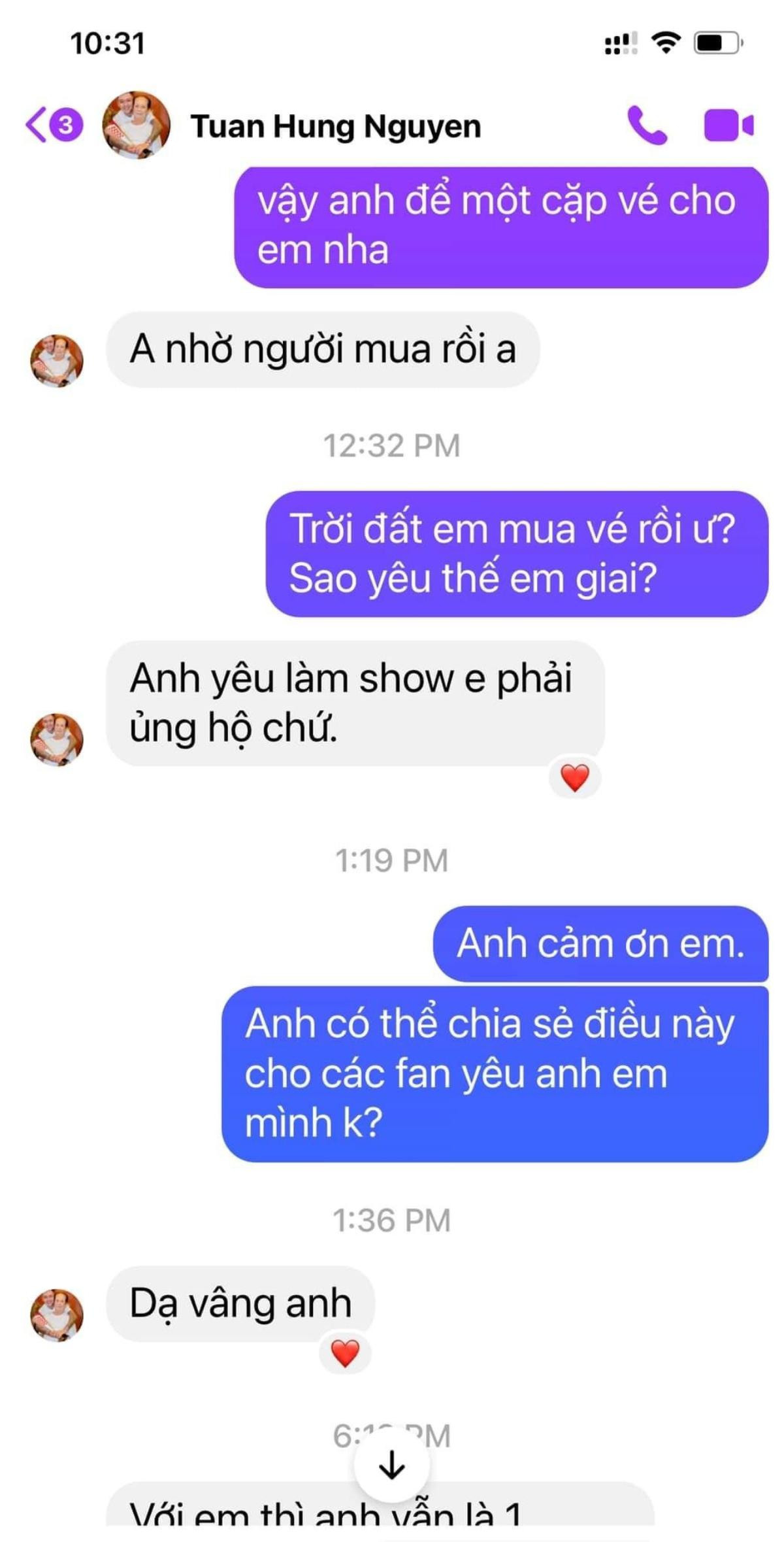 Tuấn Hưng từ chối khi Jimmii Nguyễn tặng vé concert Triệu Lời Tri Ân Ảnh 2