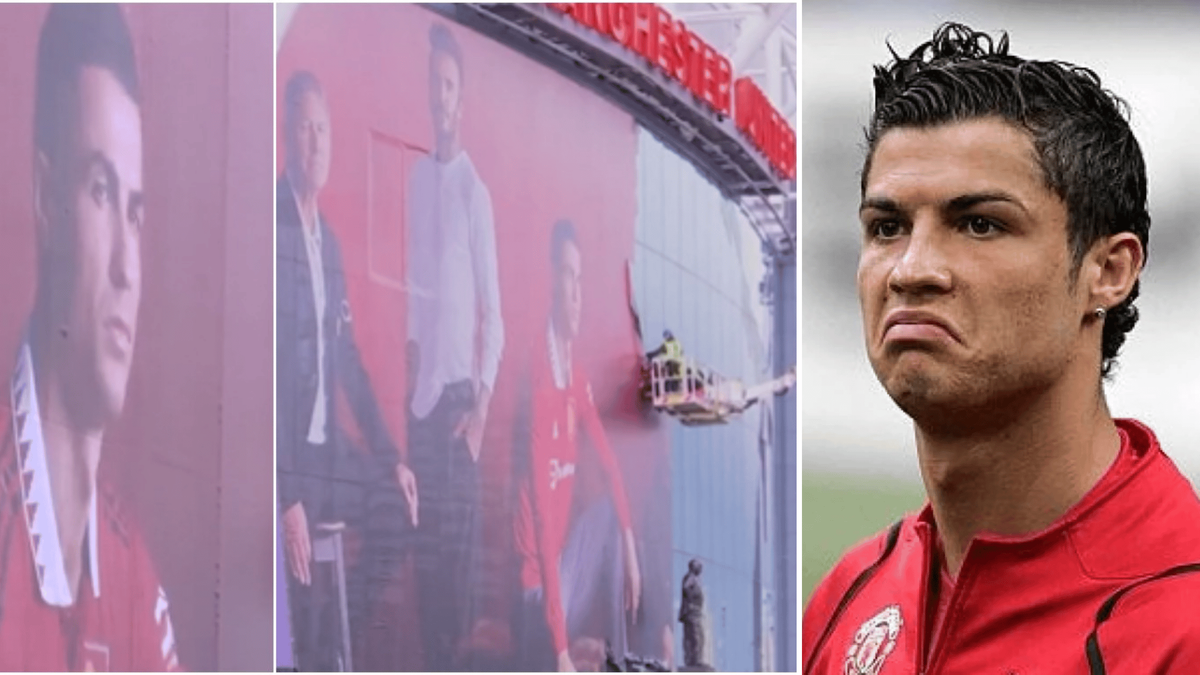 Vì sao Man United gỡ hình Ronaldo ở ngoài sân Old Trafford? Ảnh 1