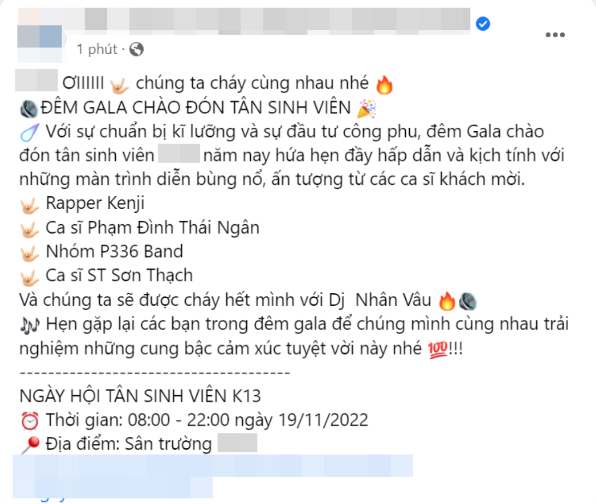 Bị phản ứng dữ dội vì mời Hiền Hồ về biểu diễn đêm nhạc chào tân sinh viên, trường ĐH vội 'sửa sai' Ảnh 2