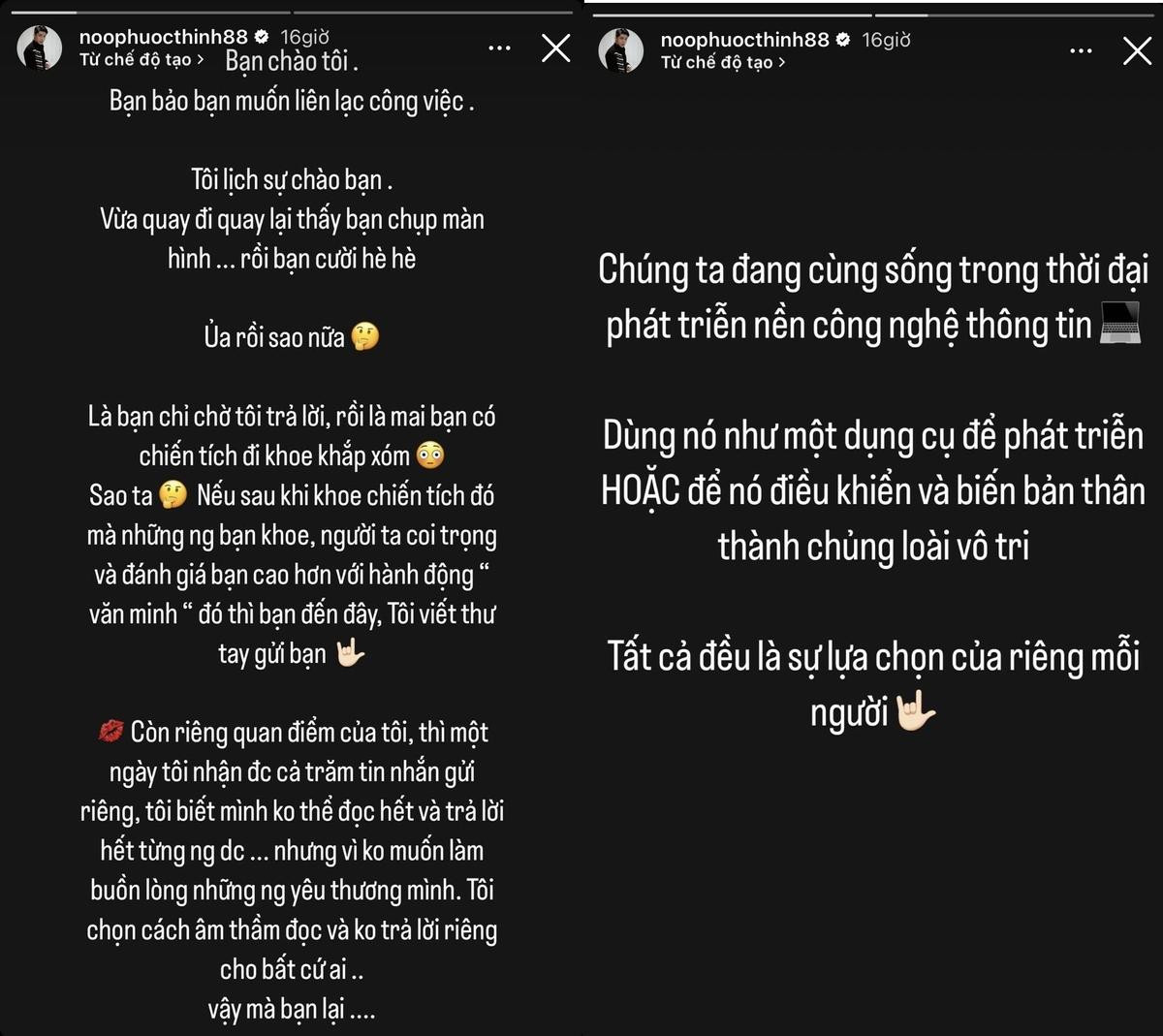 Noo Phước Thịnh bức xúc vì bị fan-cuồng quấy rầy, sẵn sàng viết thư tay để 'dằn mặt' Ảnh 2