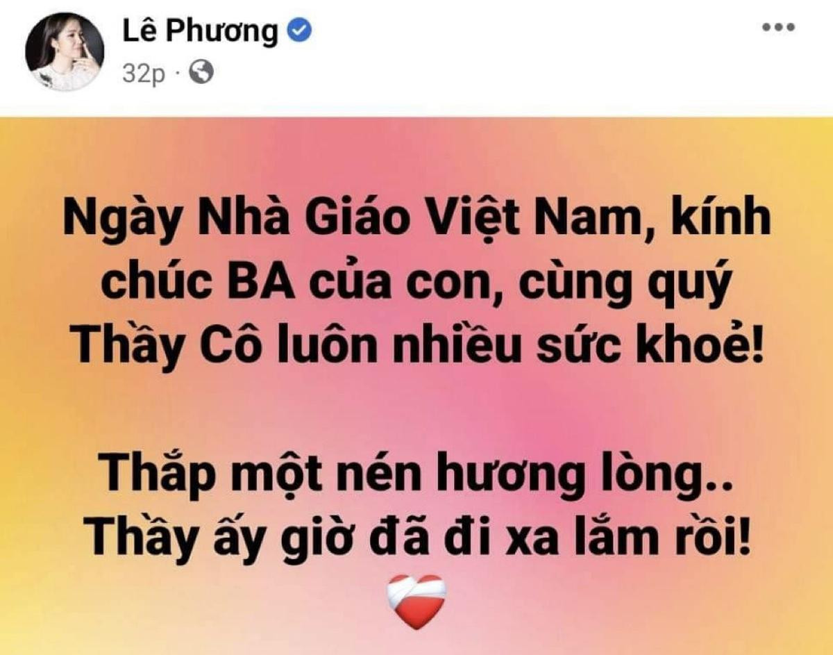 Dàn sao Việt tri ân ngày Nhà giáo Việt Nam: 'Bạc đầu con vẫn thưa cô lạy thầy' Ảnh 2