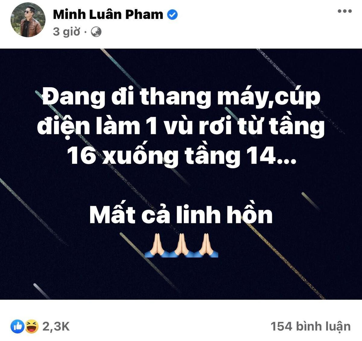 Một nam diễn viên gặp sự cố thang máy, sợ đến 'mất cả linh hồn' Ảnh 1