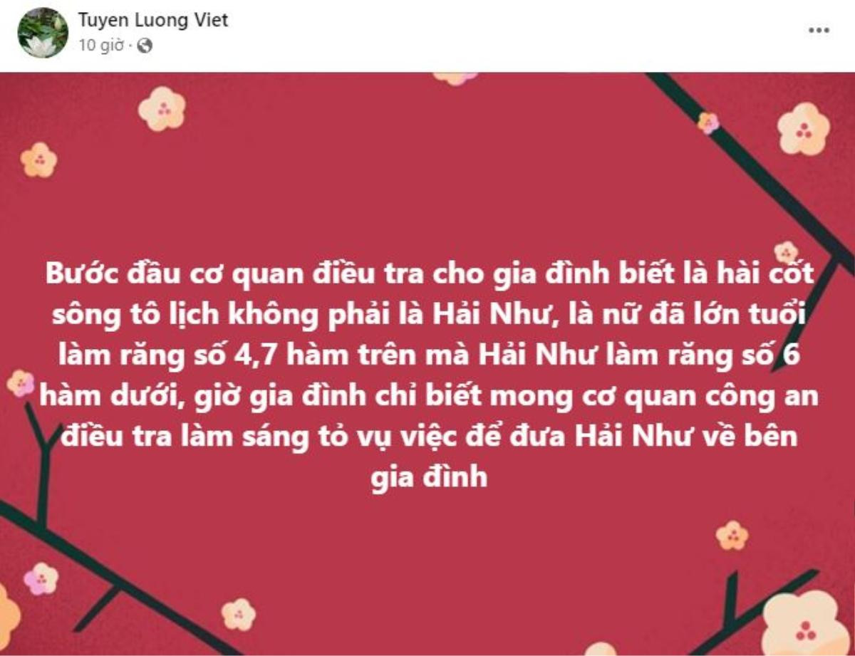 Vụ cô gái Hải Như mất tích hơn 4 tháng: Gia đình chia sẻ thông tin mới nhất Ảnh 2