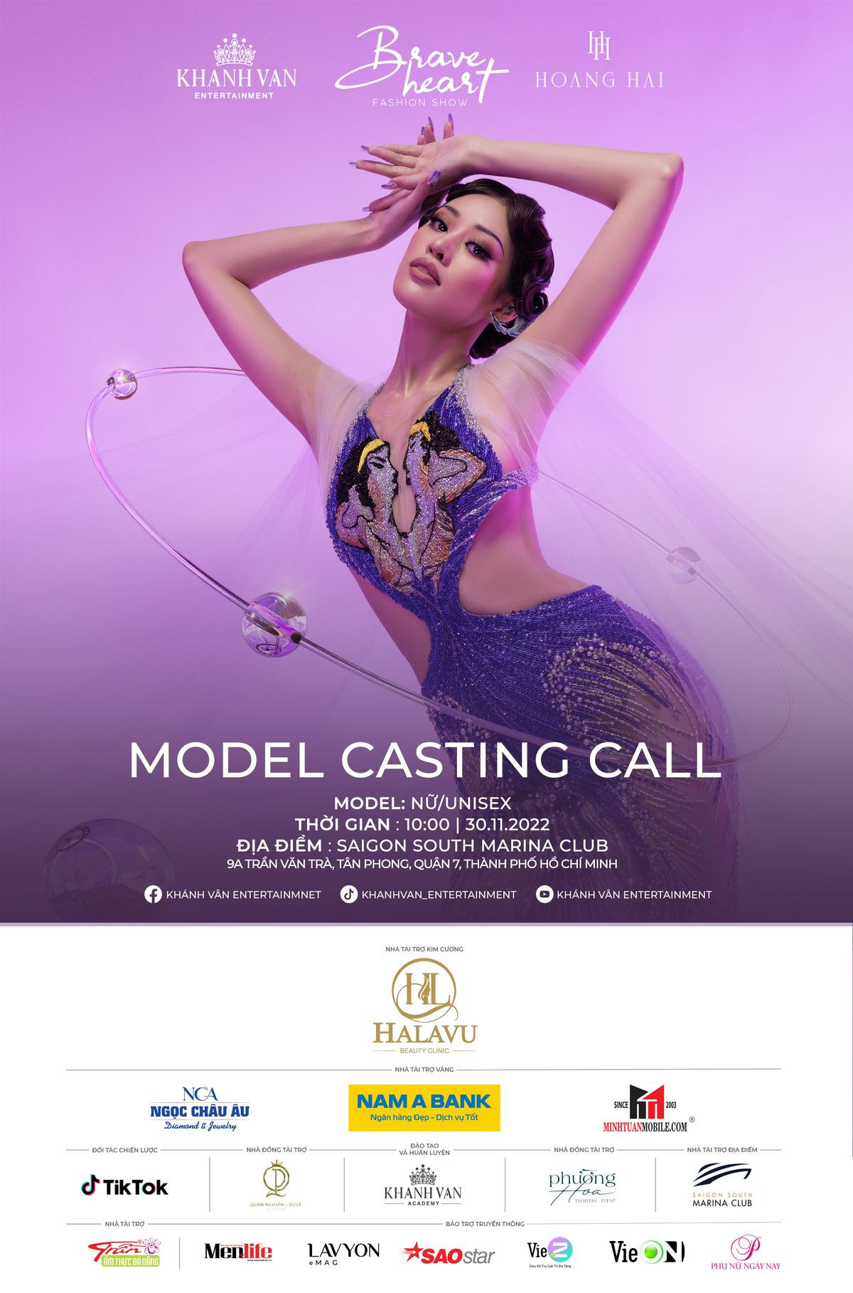 Hoa hậu Khánh Vân tổ chức Casting tuyển chọn người mẫu trình diễn cho Brave Heart Fashion Show 2022 Ảnh 2