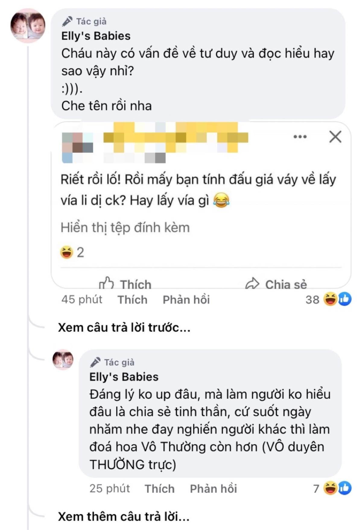 Bị mỉa mai vì đấu giá từ thiện, Elly Trần 'dằn mặt' anti-fan 'vô duyên thường trực' Ảnh 3