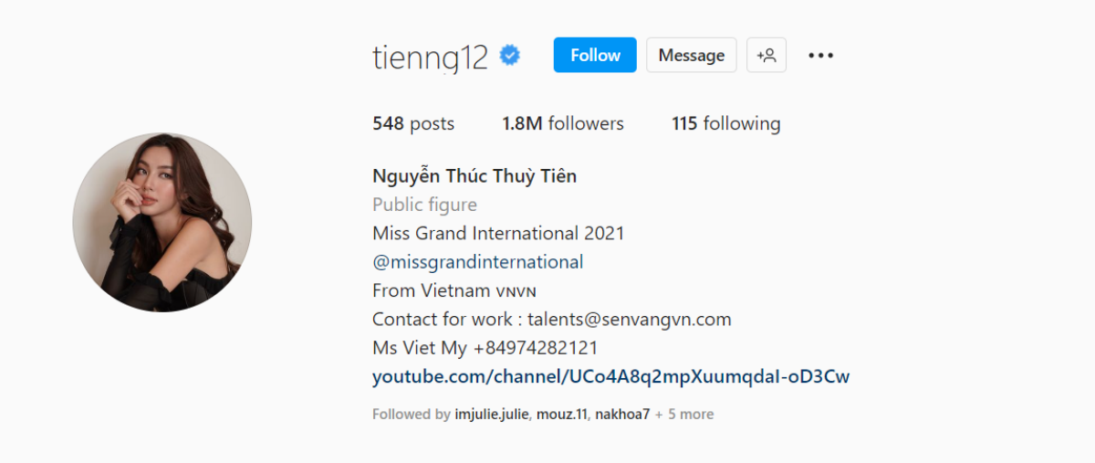 Miss Grand International 2022 tăng follow vẫn bị Thiên Ân bỏ xa: So với Thùy Tiên còn 'đau thương' hơn Ảnh 6