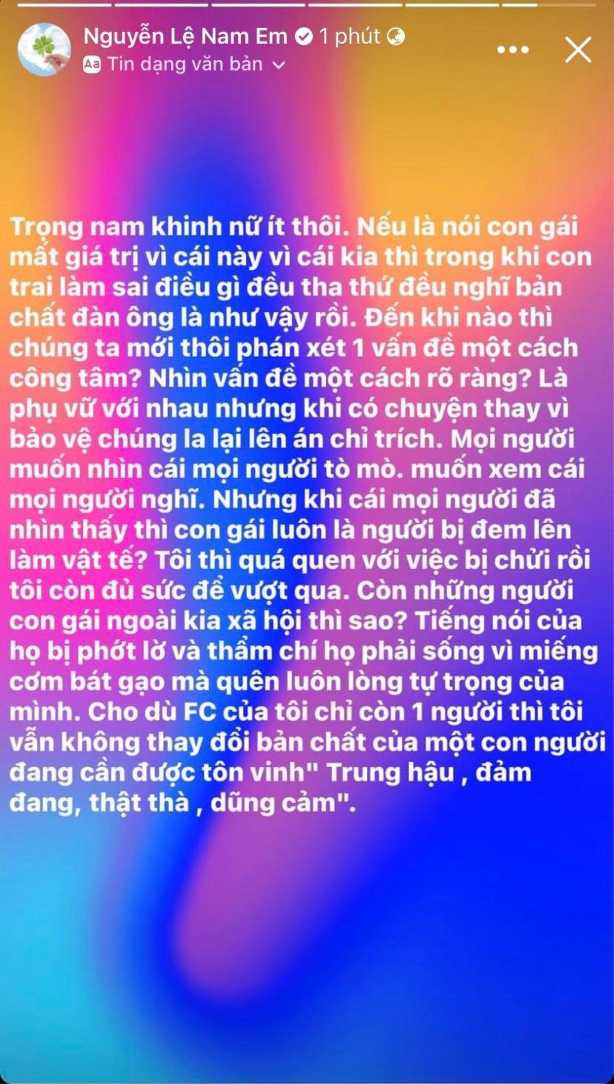 Nam Em bắt đầu 'nổi loạn' sau khi vướng vào ồn ào với Bạch Công Khanh Ảnh 5