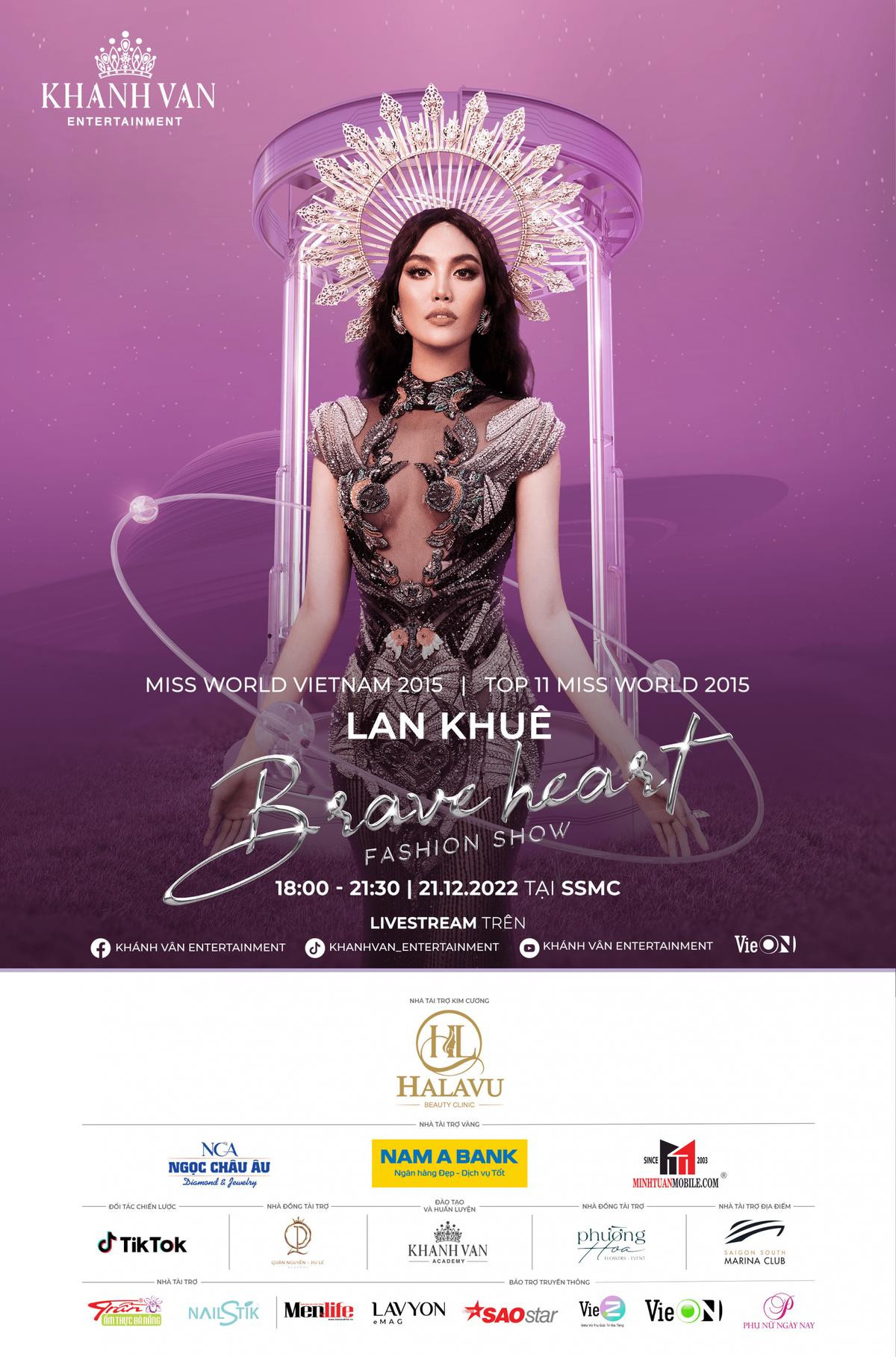 Lan Khuê sẽ xuất hiện tại Brave Heart Fashion Show 2022 của Hoa hậu Khánh Vân Ảnh 1