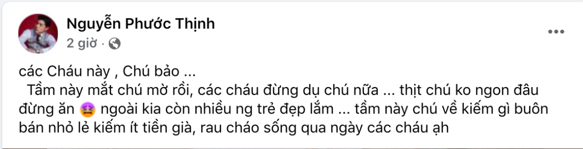 Noo Phước Thịnh bất ngờ đăng đàn thông báo 'mắt mờ', đòi lui về 'buôn bán' giữa lúc sự nghiệp thăng hoa Ảnh 2