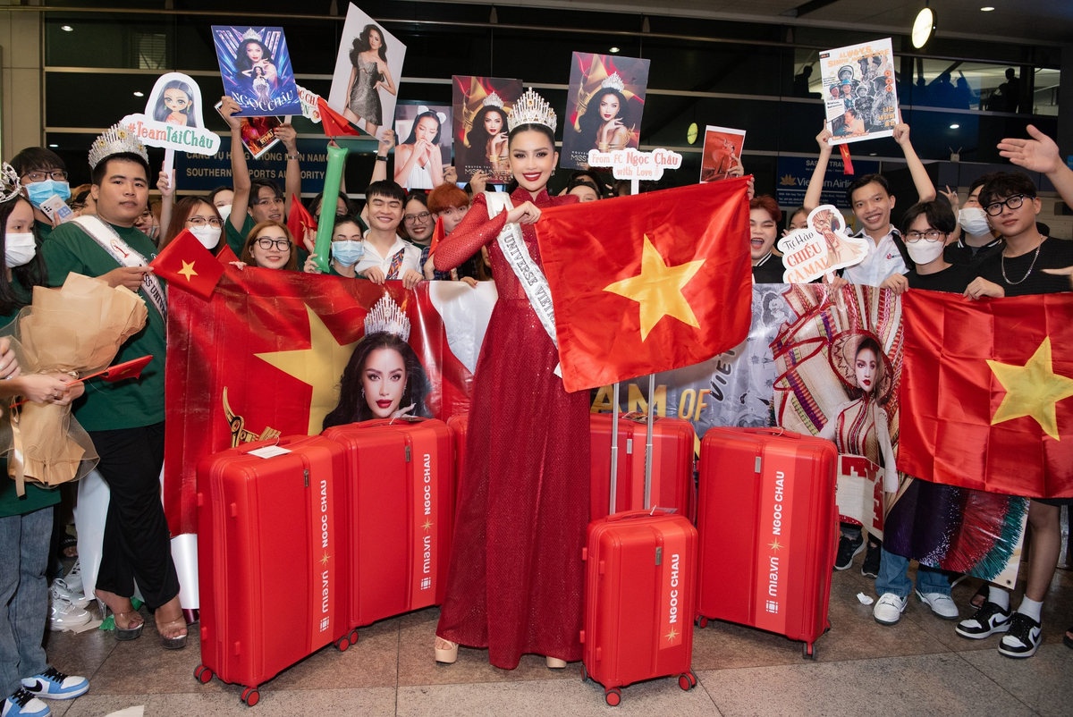 Các mỹ nhân Châu Á 'xuất quân' đến Miss Universe: Philippines không ai tiễn, Thái - Việt náo loạn sân bay Ảnh 6