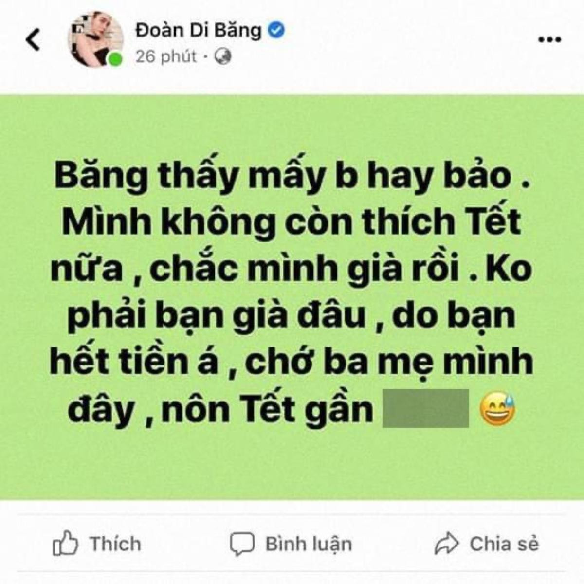 Đoàn Di Băng lên tiếng xin lỗi về phát ngôn Tết gây tranh cãi Ảnh 1