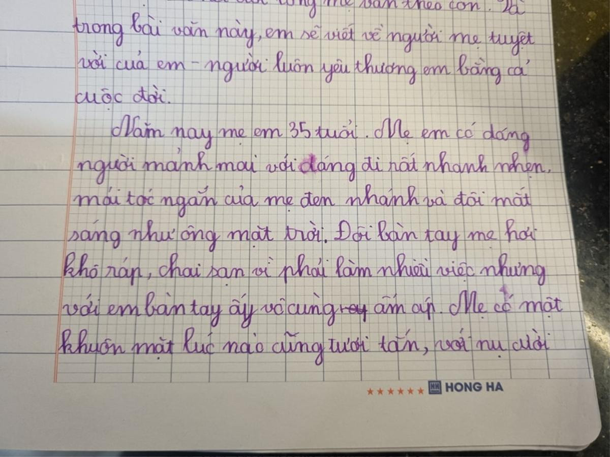 Thương mẹ có khối u trong đầu, bé trai dồn hết tình cảm vào bài văn: Bữa cơm chỉ cần có món ăn mẹ nấu... Ảnh 1