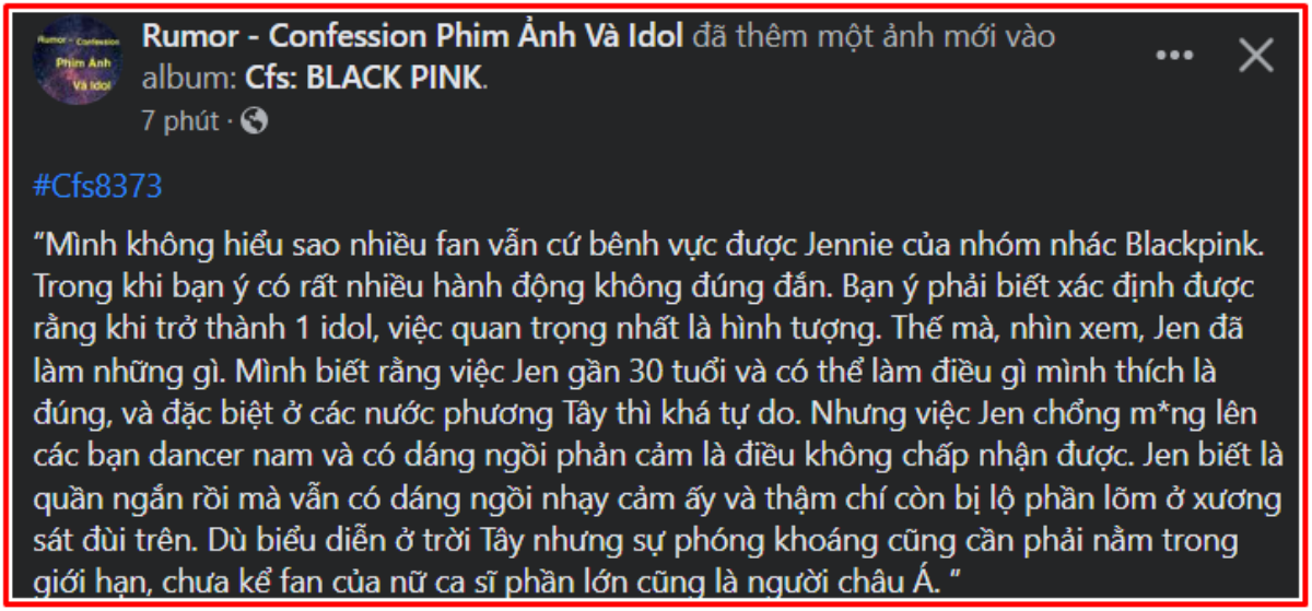 Jennie tiếp tục bị chỉ trích vì hành động nhạy cảm với vũ công nam: 'Không hiểu sao fan bênh được?' Ảnh 1