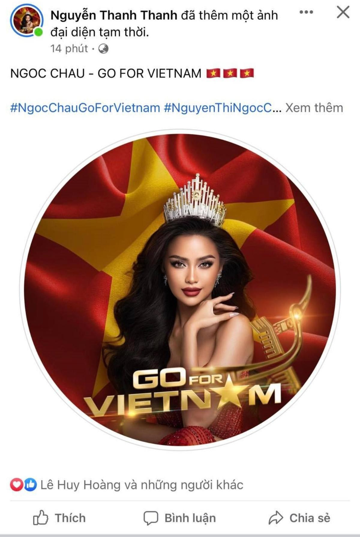 Khánh Vân, Kim Duyên cùng hàng loạt sao việt phủ sắc đỏ, ủng hộ Ngọc Châu tại Miss Universe 2022 Ảnh 5