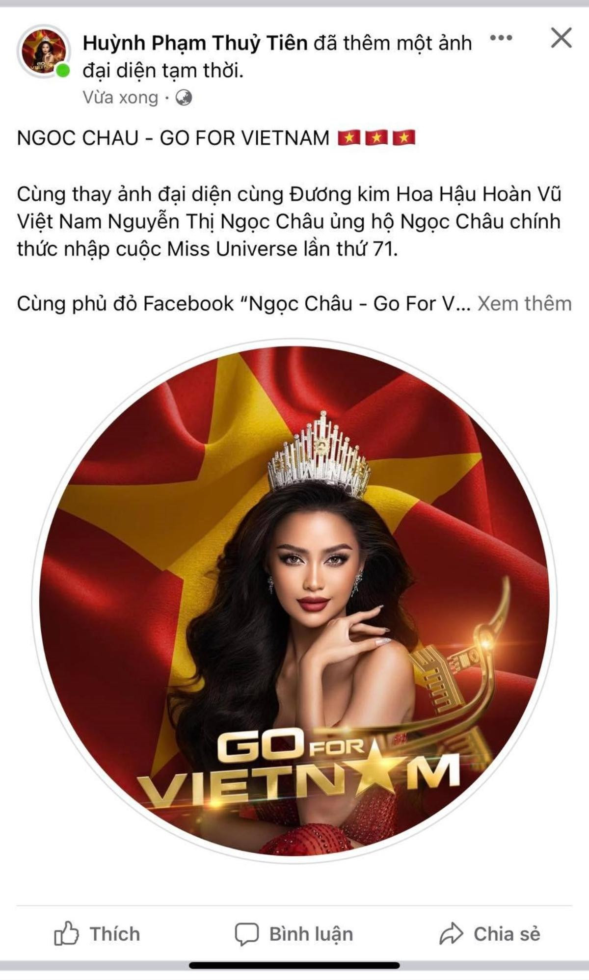 Khánh Vân, Kim Duyên cùng hàng loạt sao việt phủ sắc đỏ, ủng hộ Ngọc Châu tại Miss Universe 2022 Ảnh 4