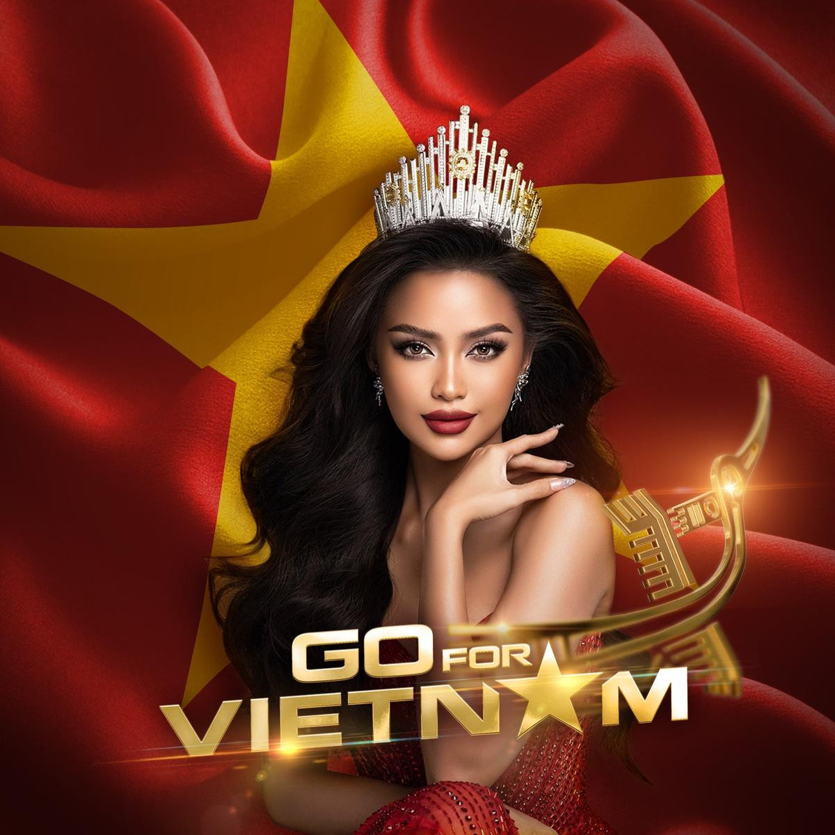 Khánh Vân, Kim Duyên cùng hàng loạt sao việt phủ sắc đỏ, ủng hộ Ngọc Châu tại Miss Universe 2022 Ảnh 2