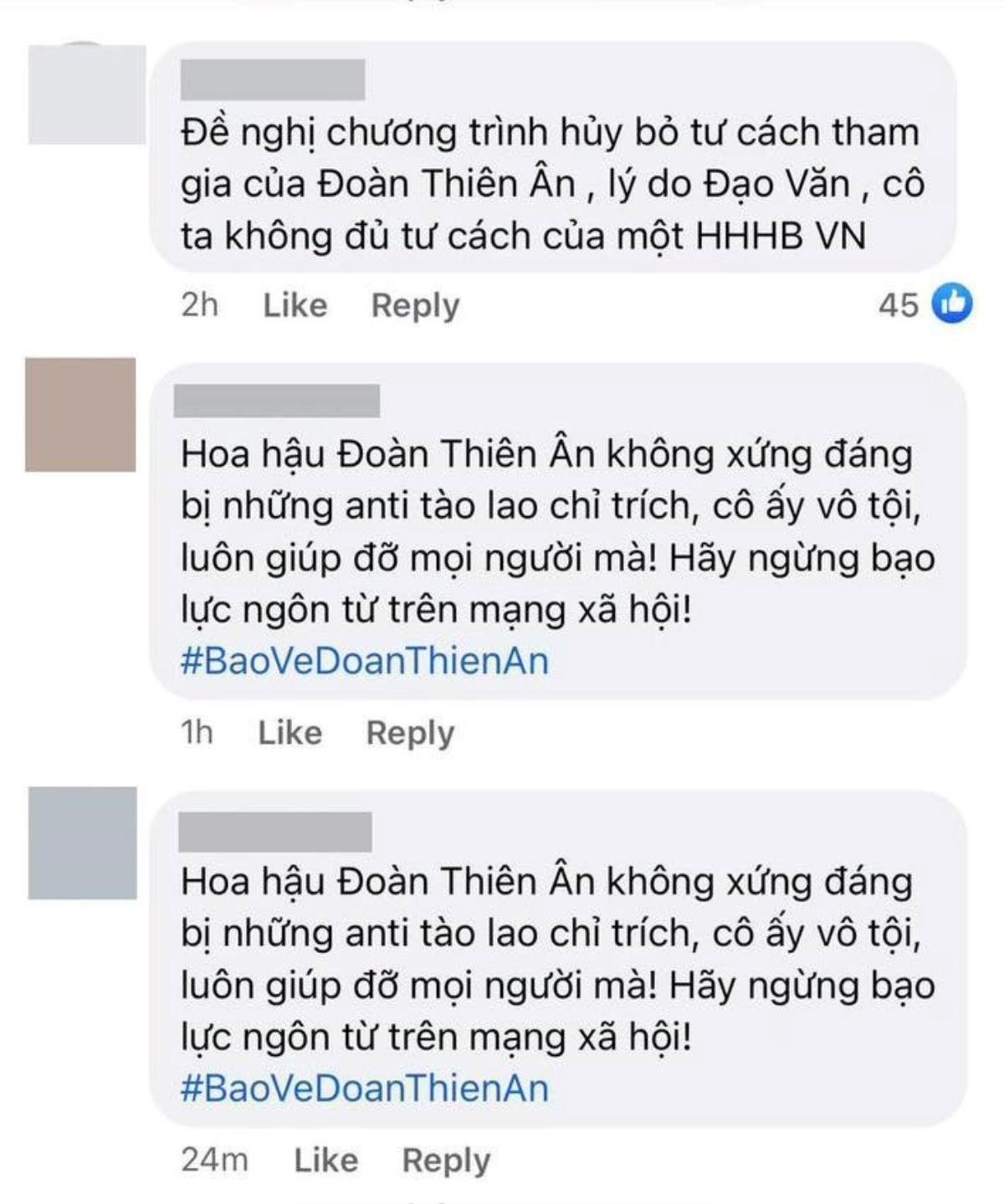 Netizens phẫn nộ đòi hủy tư cách tham gia show truyền hình của Hoa hậu Đoàn Thiên Ân Ảnh 4