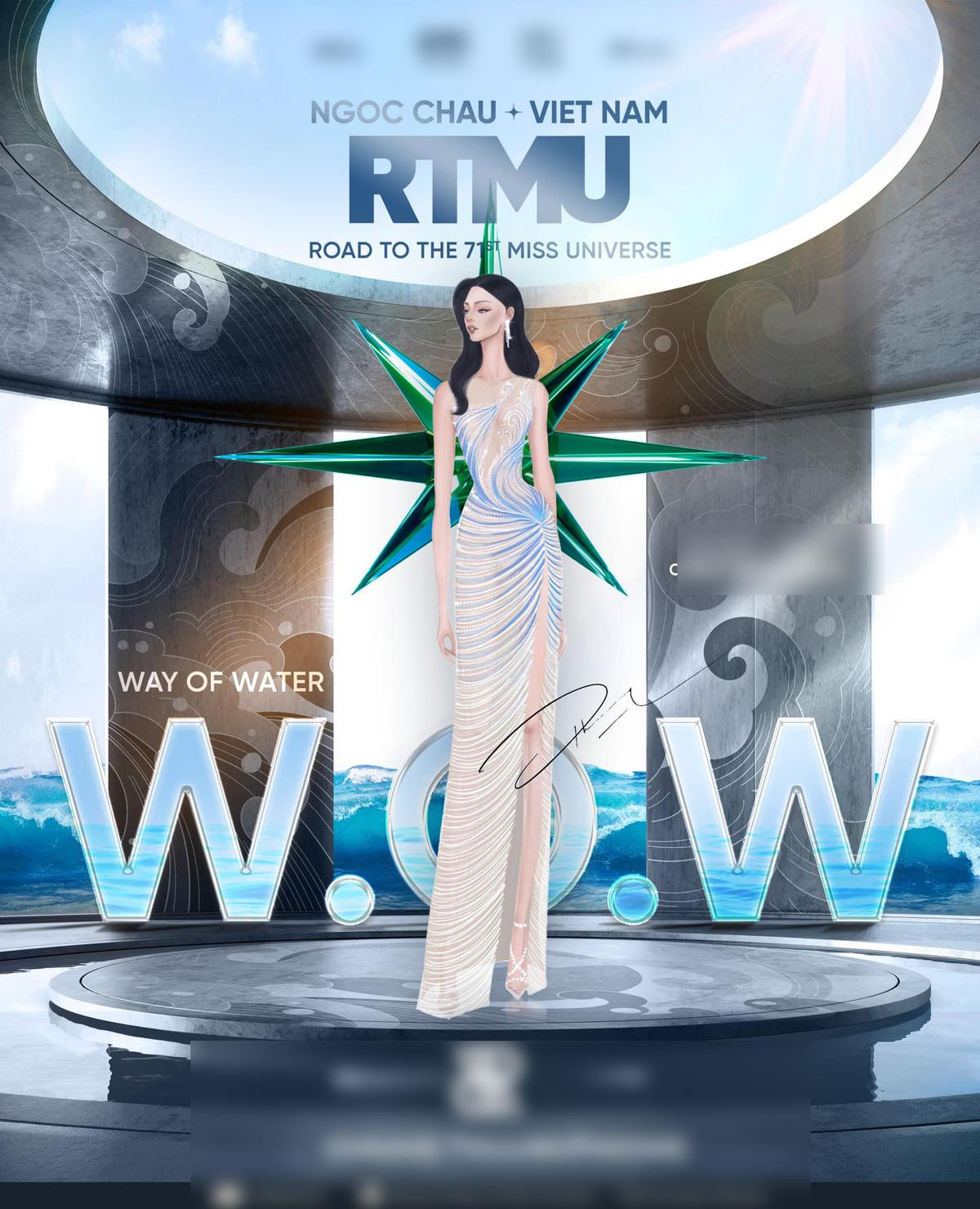 Hé lộ váy dạ hội của Ngọc Châu tại bán kết Miss Universe 2022: Sáng tạo hay nhạt nhòa? Ảnh 2