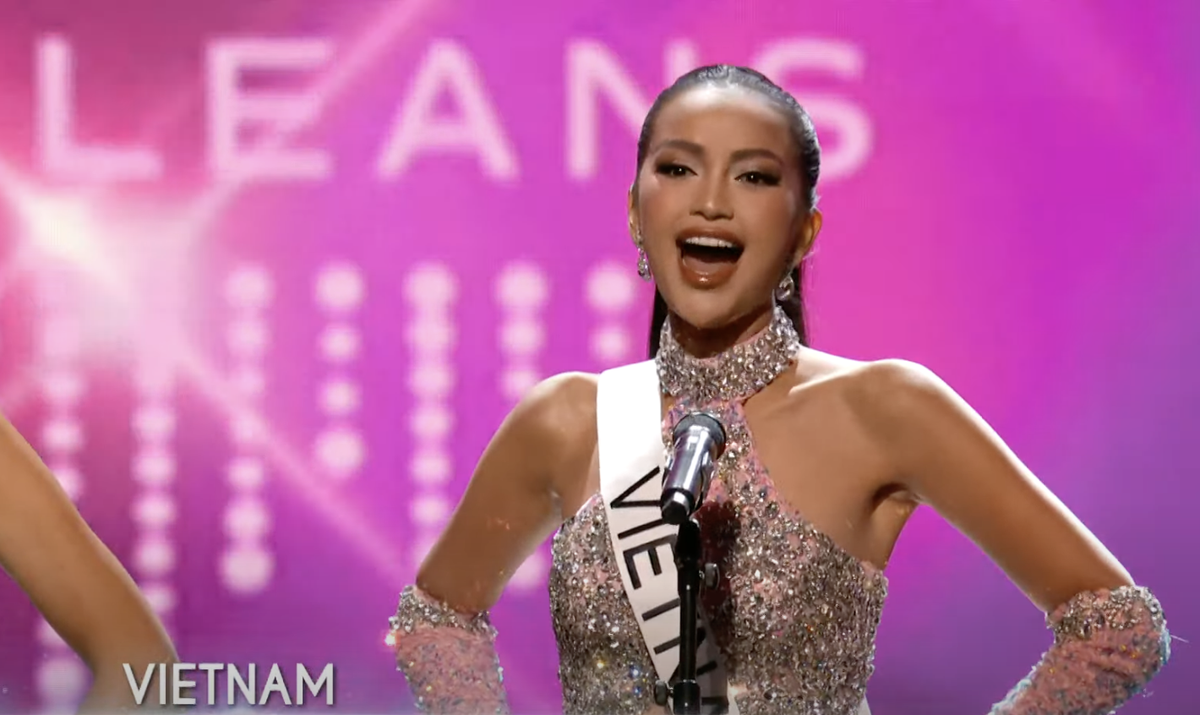 Bán kết Miss Universe 2022: Ngọc Châu đẹp hoàn hảo, hô to Việt Nam với âm vang hào sảng Ảnh 1