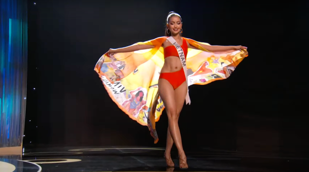 Ngọc Châu walk 'sập sàn' trong phần thi bikini bán kết Miss Universe: Cơ bụng đẹp 'nghẹt thở' Ảnh 3