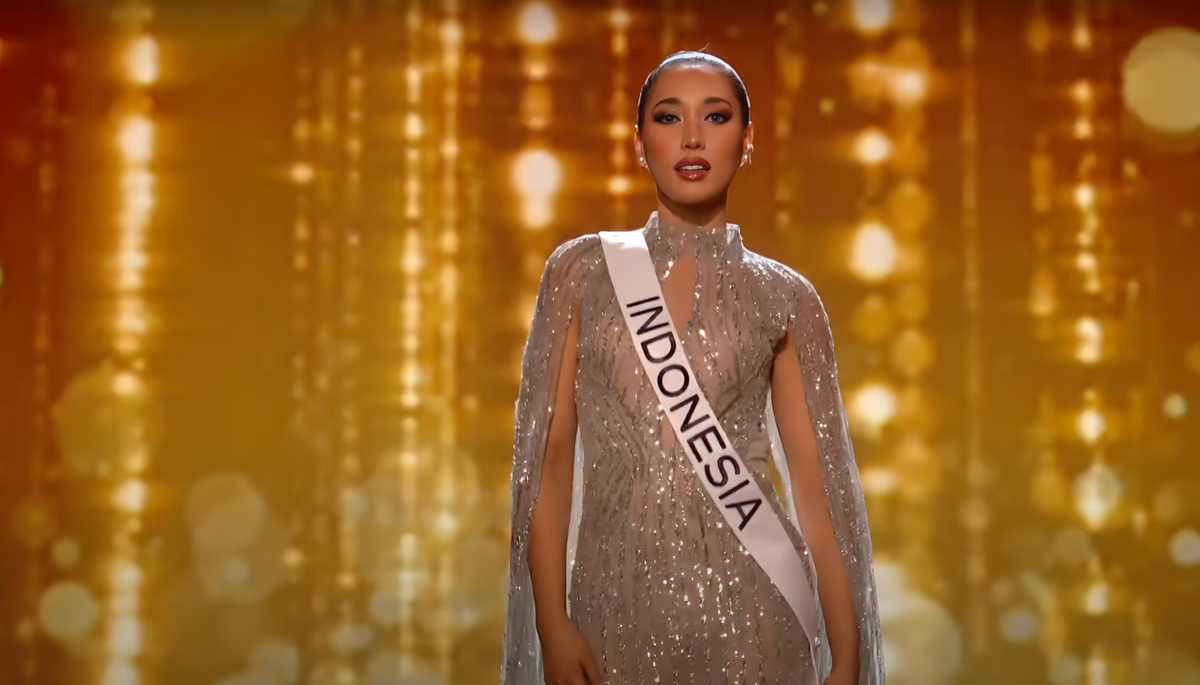 Ngọc Châu 'tiễn bay' dàn mỹ nhân Châu Á với son đỏ, chiếm trọn hào quang tại bán kết Miss Universe Ảnh 10