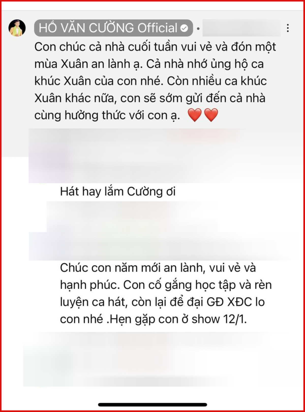 Được ủng hộ khi trở lại ca hát, Hồ Văn Cường hứa hẹn về món quà đặc biệt gửi tặng người hâm mộ Ảnh 2