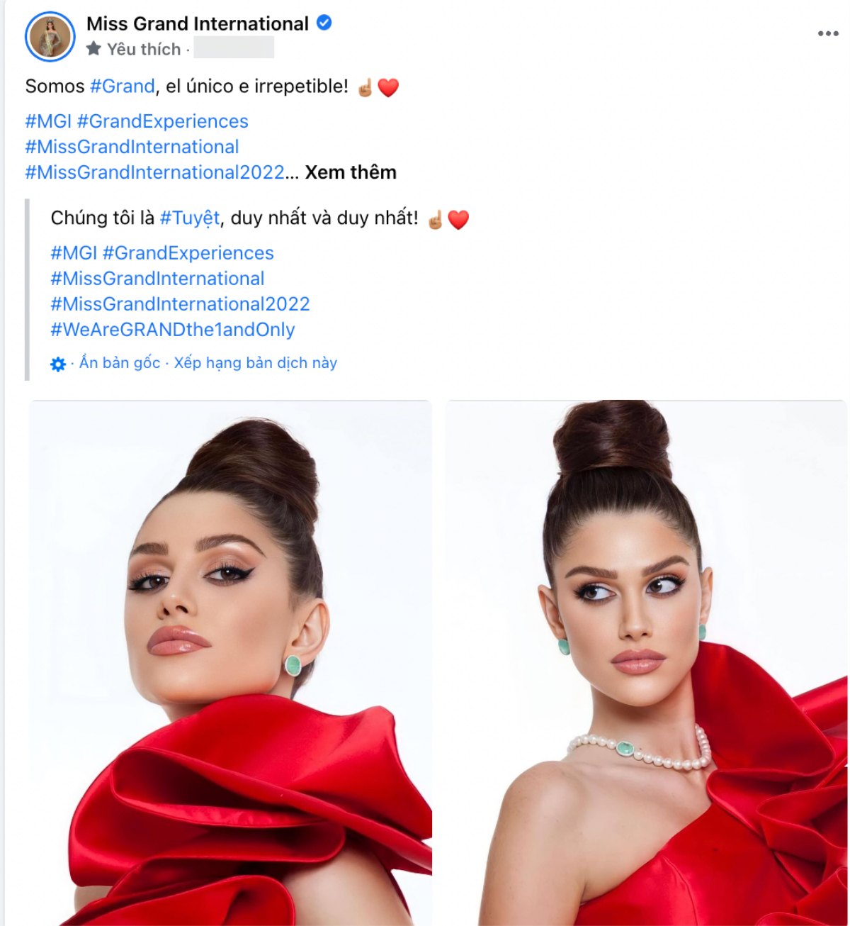 Miss Grand International có động thái lạ trước kết quả của Miss Universe: Lại 'cà khịa' nữa? Ảnh 2