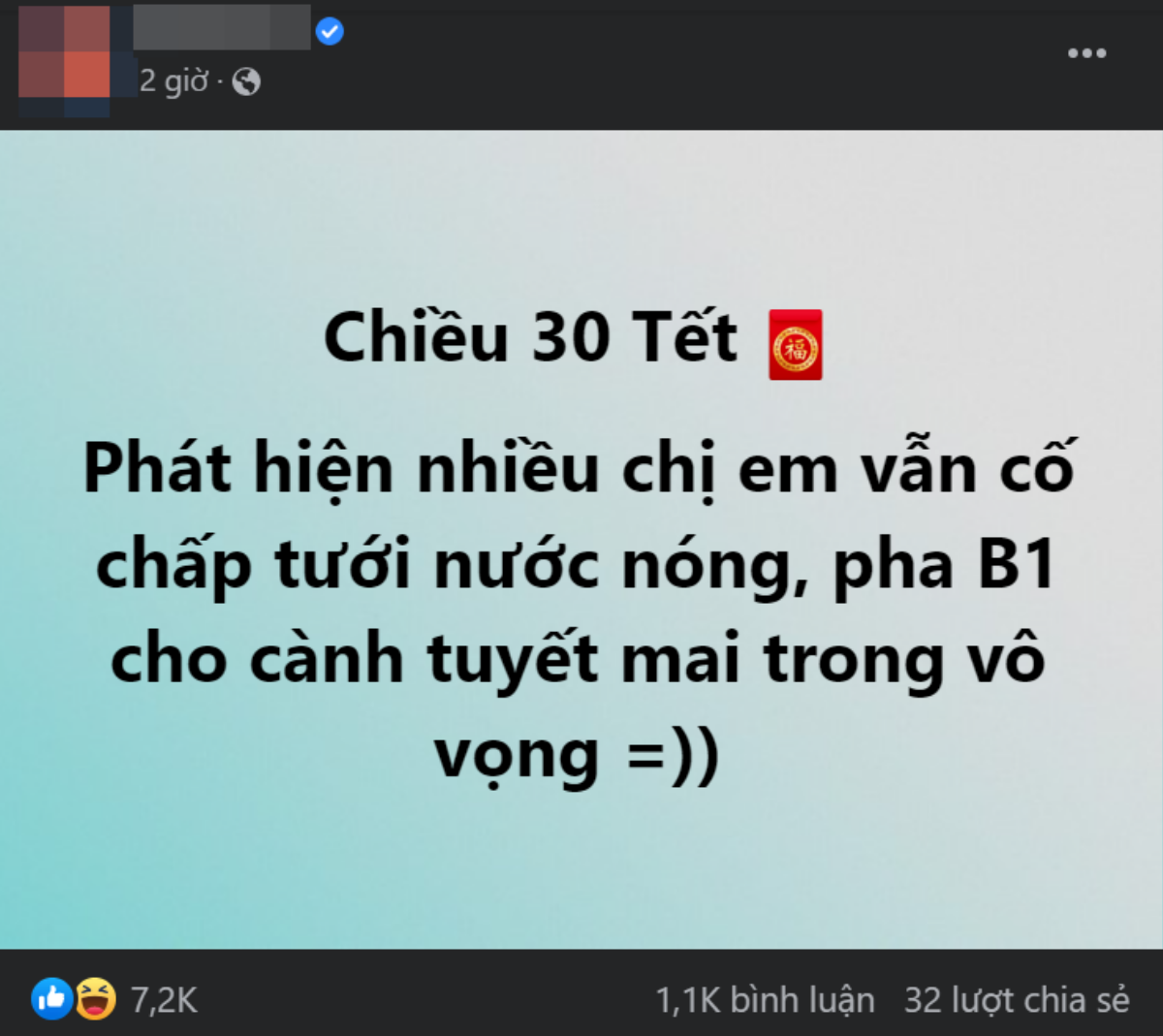 30 Tết mà tuyết mai vẫn ngủ dù cật lực bổ trợ B1, chị em còn nước ngán ngẩm: Đúng là hồng nhan bạc bẽo Ảnh 1