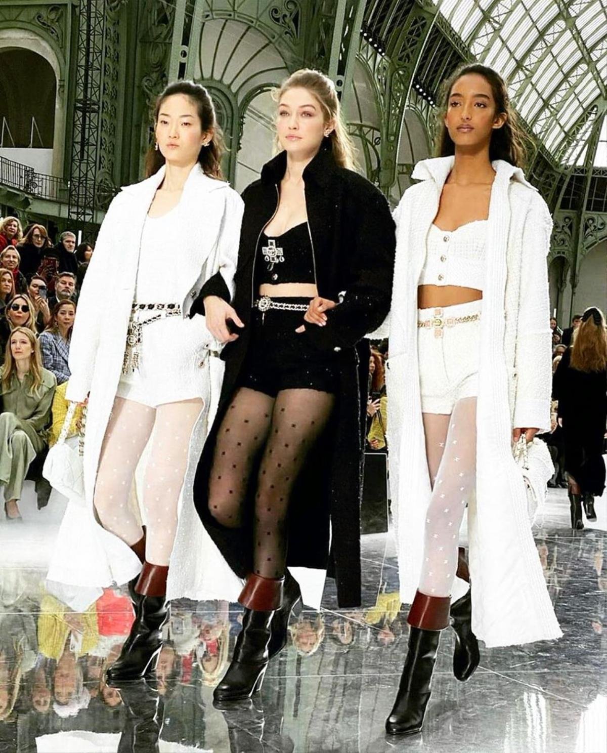 Model châu Á đầu tiên kết màn thương hiệu xa xỉ Chanel: Đi cạnh Gigi Hadid vẫn nổi bần bật! Ảnh 3