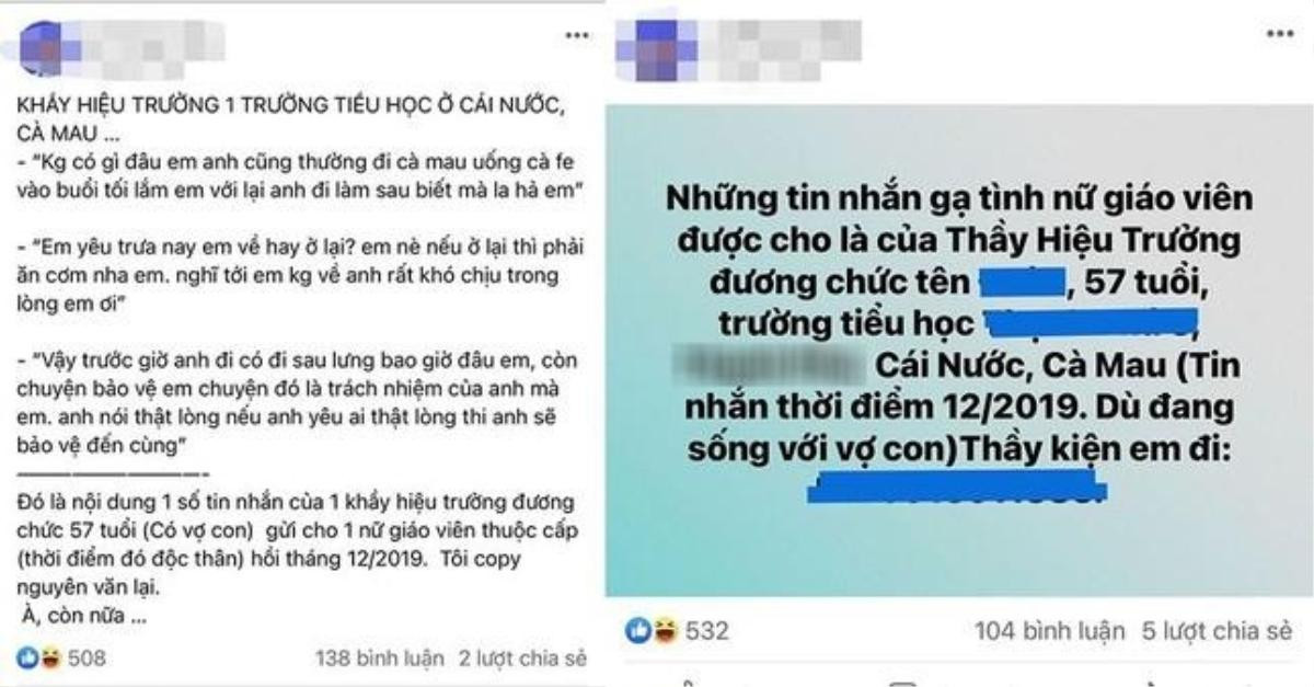 Hiệu trưởng nhắn tin gạ gẫm cô giáo: 'Không gặp em, anh khó chịu' và cái kết Ảnh 1