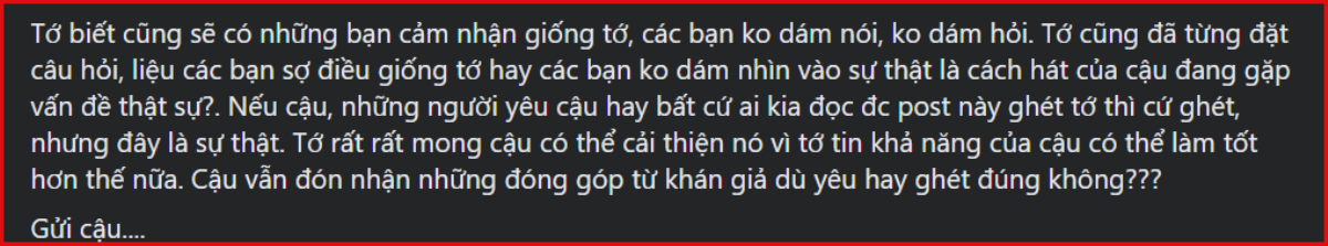 Bị khán giả đăng đàn chê bai giọng hát xuống cấp, Vũ Cát Tường: 'Thời gian đã lấy đi sức khỏe của tôi' Ảnh 3