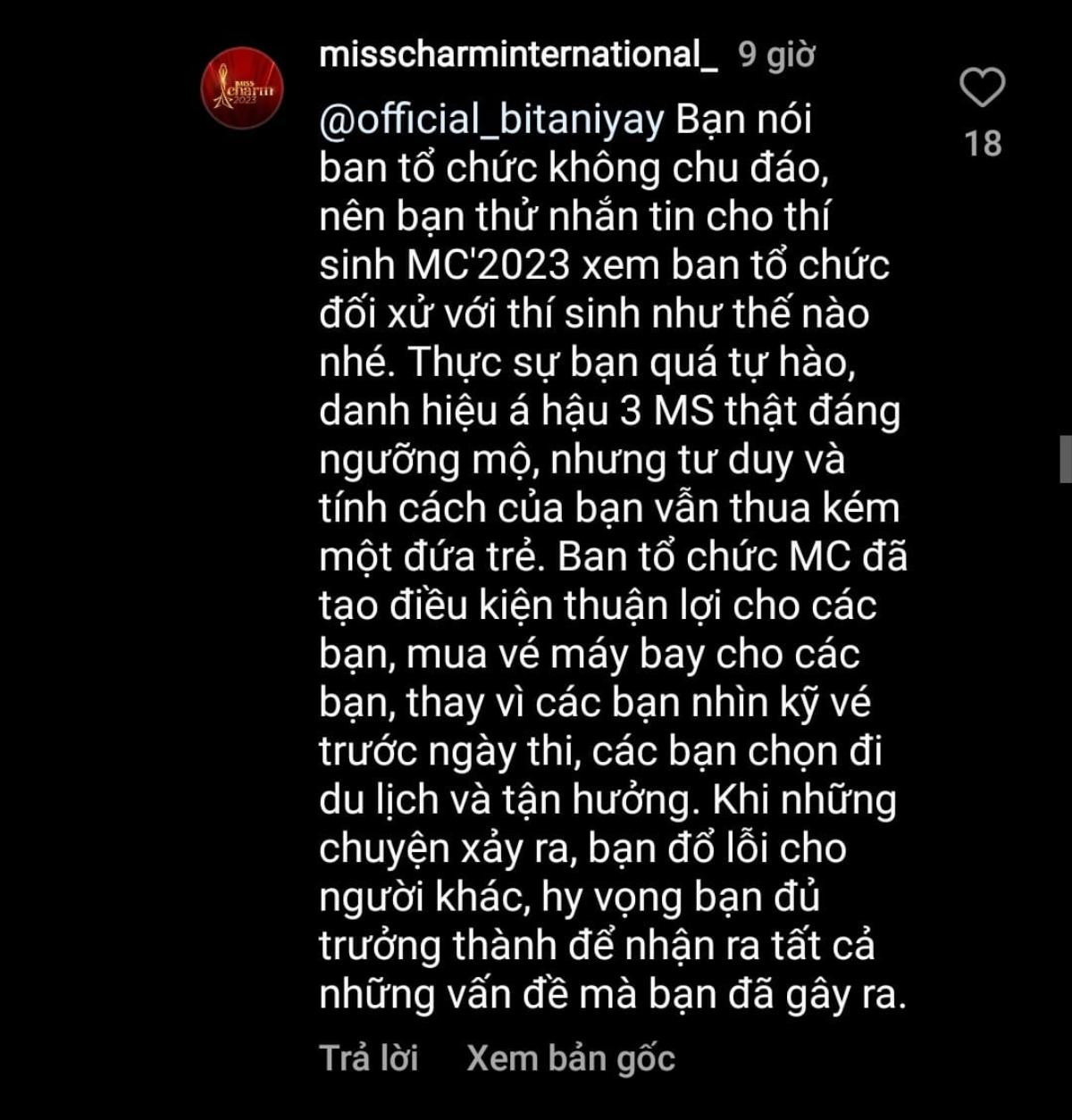 Một đại diện Miss Charm 'tố' ban tổ chức vô trách nhiệm nhưng bị netizen phản pháo: 'Đáng đời lắm' Ảnh 3