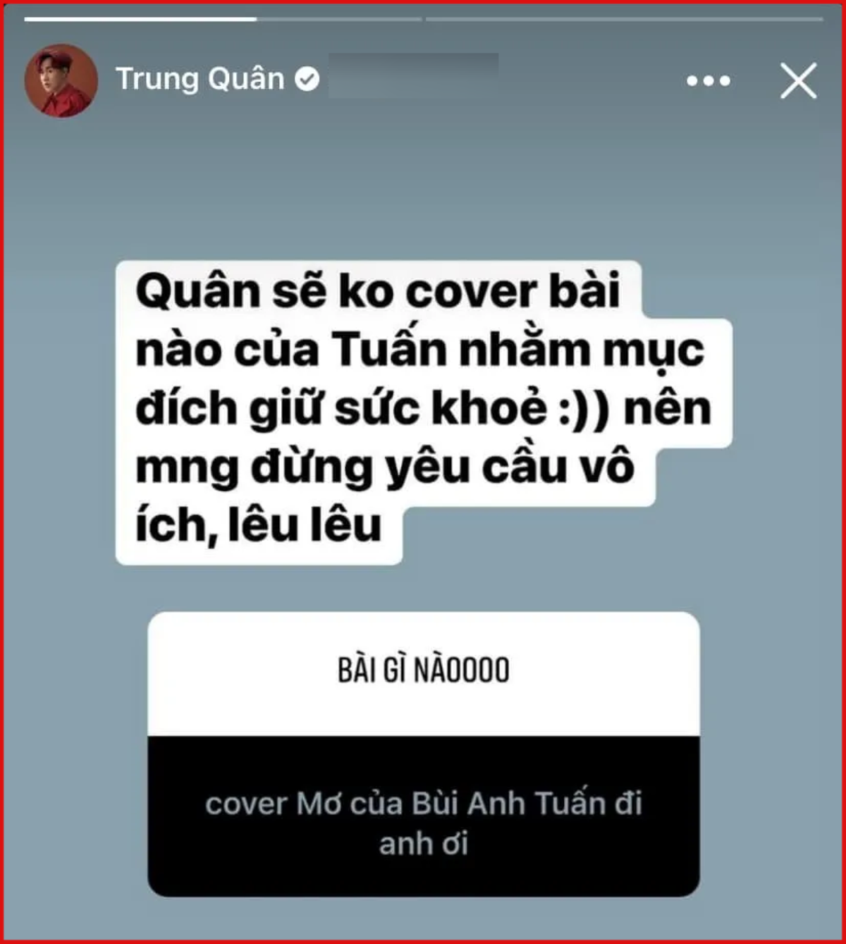 Trung Quân tuyên bố không bao giờ cover nhạc của Bùi Anh Tuấn: Có mâu thuẫn gì chăng? Ảnh 1