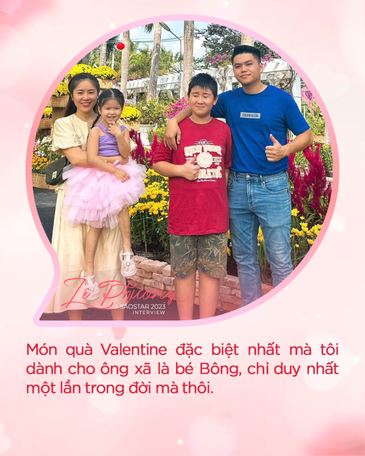 Diễn viên Lê Phương: 'Món quà Valentine lớn nhất mà tôi dành cho ông xã là bé Bông' Ảnh 5