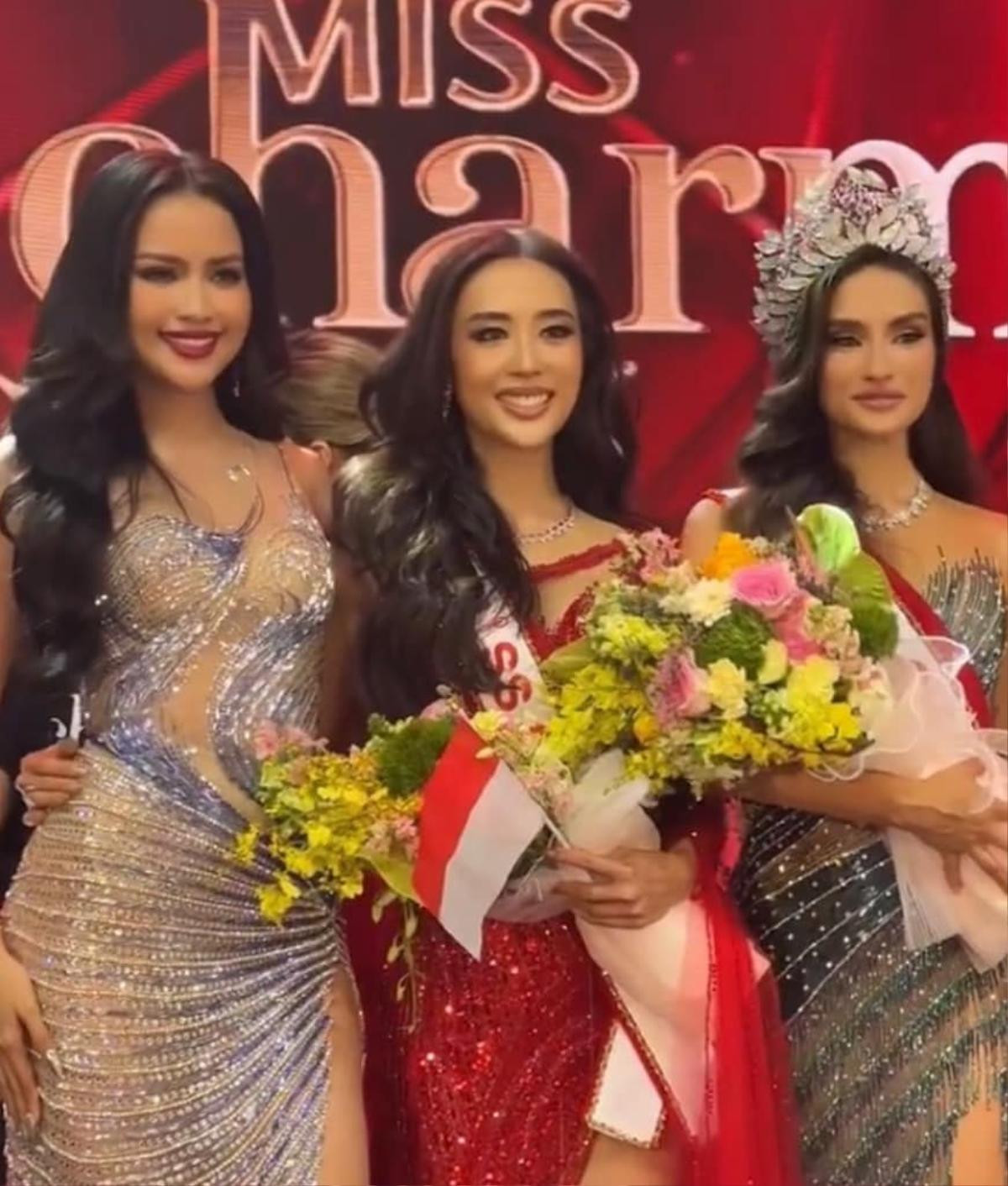 Ngọc Châu đọ sắc cùng Top 3 Miss Charm 2023: Body, visual đều 'chặt đẹp' Tân Hoa hậu Ảnh 1