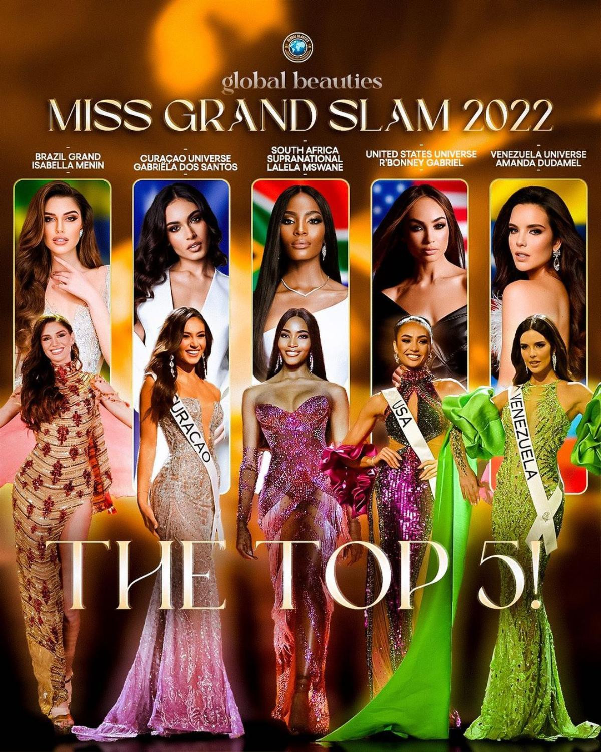 Top 5 Miss Grand Slam 2022 lộ diện: Đẳng cấp Hoàn vũ vẫn áp đảo, 1 suất giành cho gà cưng ông Nawat Ảnh 1