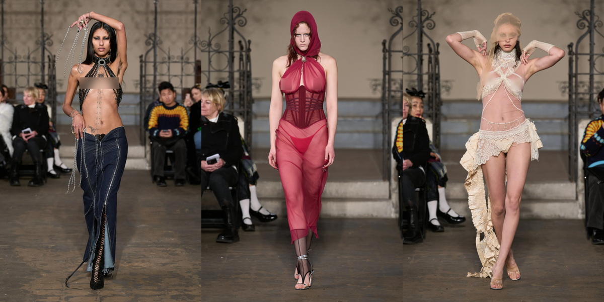 Màn 'tụt váy' gây tranh cãi tại London Fashion Week Ảnh 3