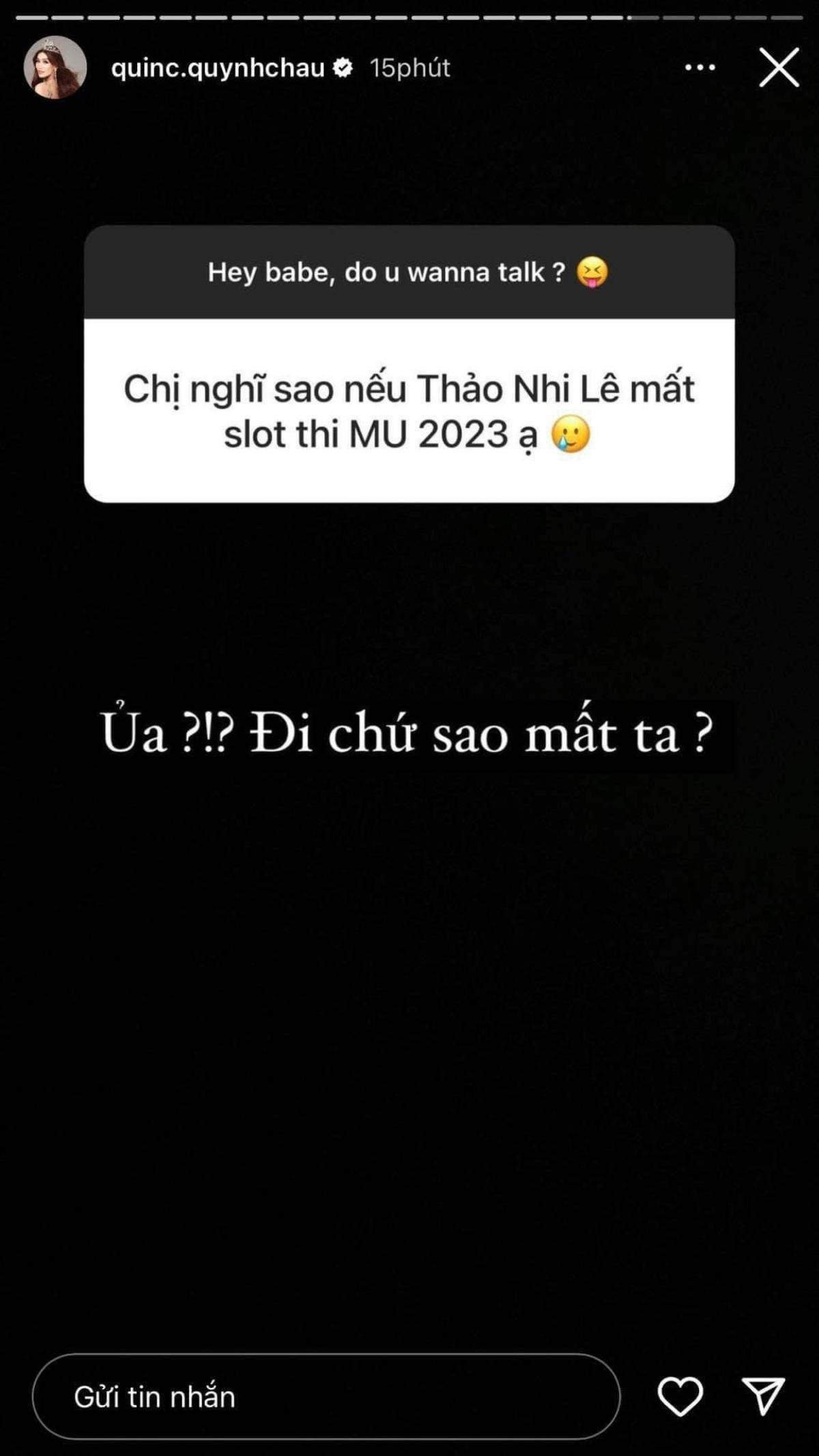 Phản ứng của Quỳnh Châu về việc Thảo Nhi Lê có nguy cơ ngâm giấm: Đổi nhiều thứ làm gì, phức tạp Ảnh 3