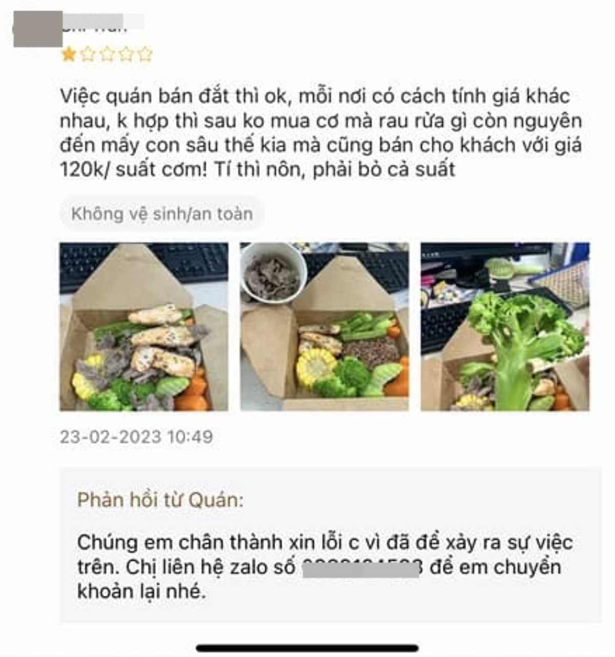 Đặt đồ ăn Healthy, nữ khách hàng 'kinh hồn bạt vía' khi nhận về cả đàn sâu đang ngoe nguẩy trong rau Ảnh 3