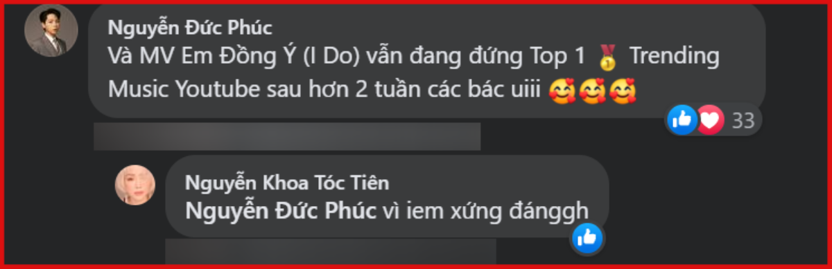 Đức Phúc vui mừng khi ca khúc mới 'cán mốc' thành tích tốt, Tóc Tiên có lời nhắn nhủ đến đàn em? Ảnh 3