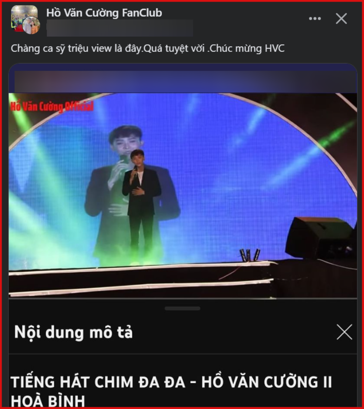 Đi hát trở lại chưa lâu, Hồ Văn Cường bất ngờ nhận danh xưng 'ca sĩ triệu view'? Ảnh 2