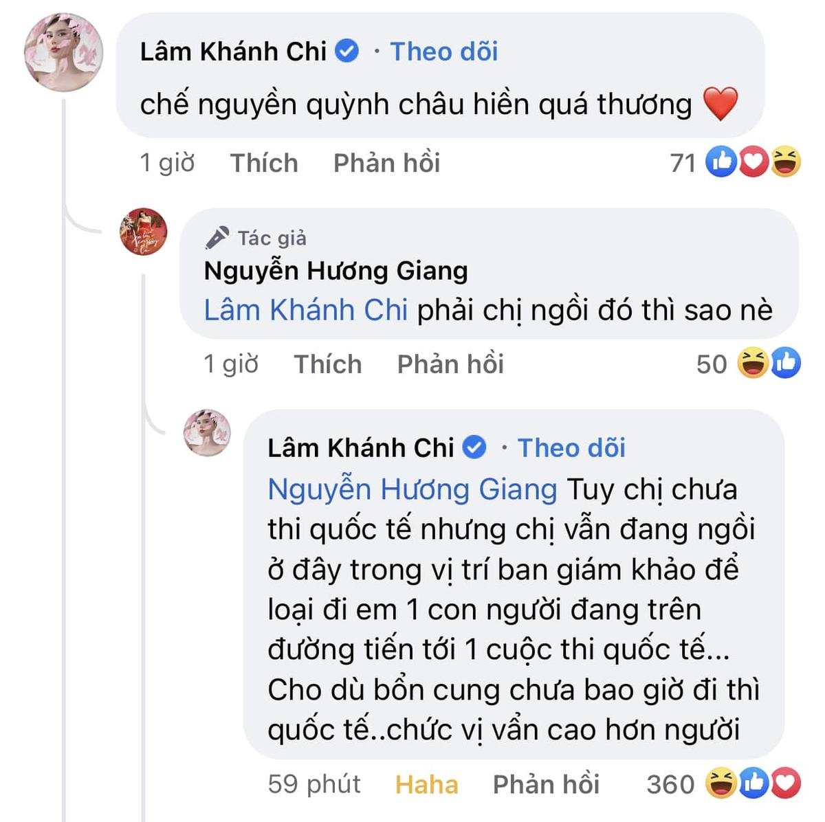 Á hậu Quỳnh Châu bị thí sinh 'cà khịa' không được đi thi quốc tế, Hương Giang lên tiếng đáp trả Ảnh 4