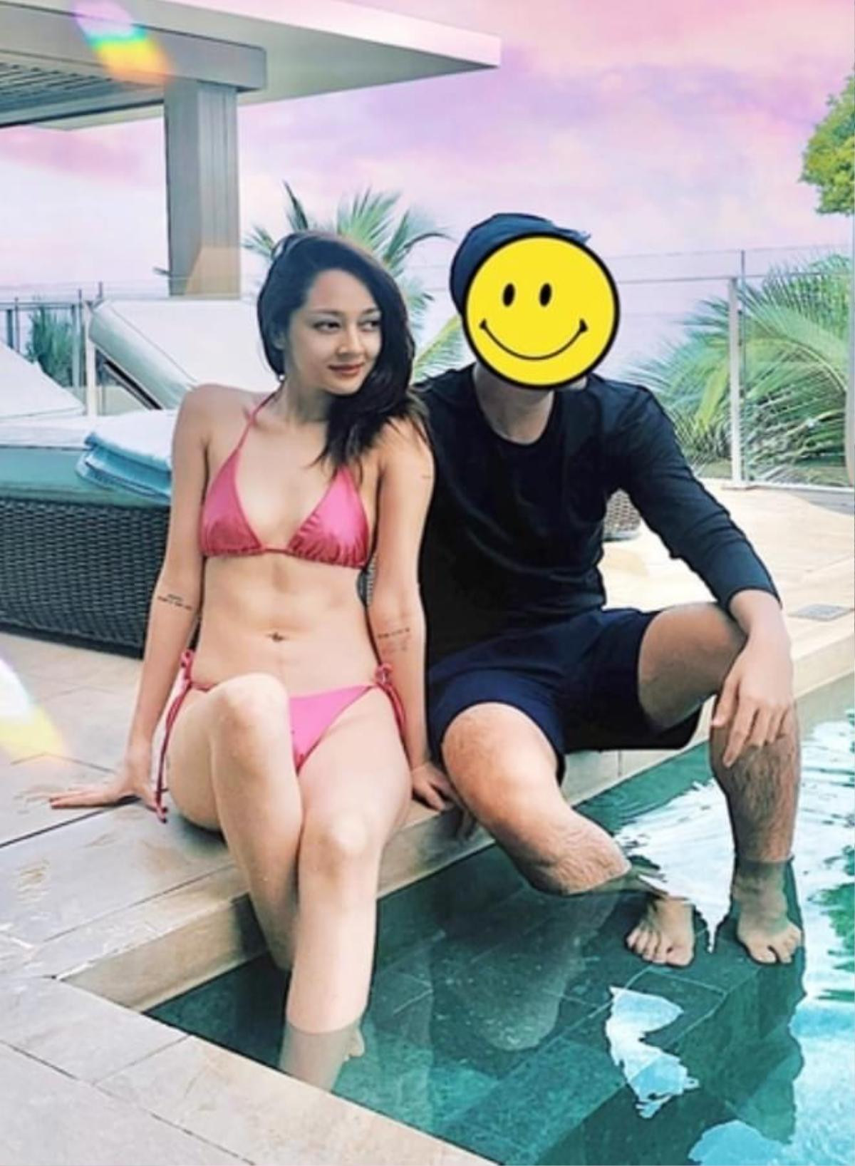 Sau ồn ào 'khoá môi' với phi công, Bảo Anh lần đầu lộ ảnh diện bikini nhưng sao vòng 2 lạ thế này. Ảnh 3